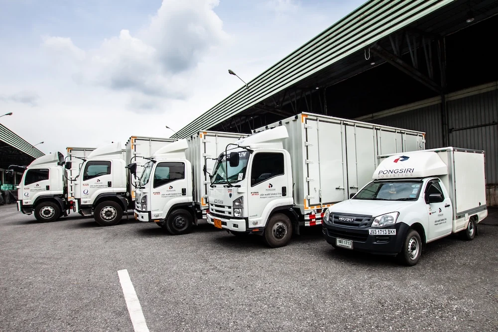 Pongsiri delivery trucks ready for the road